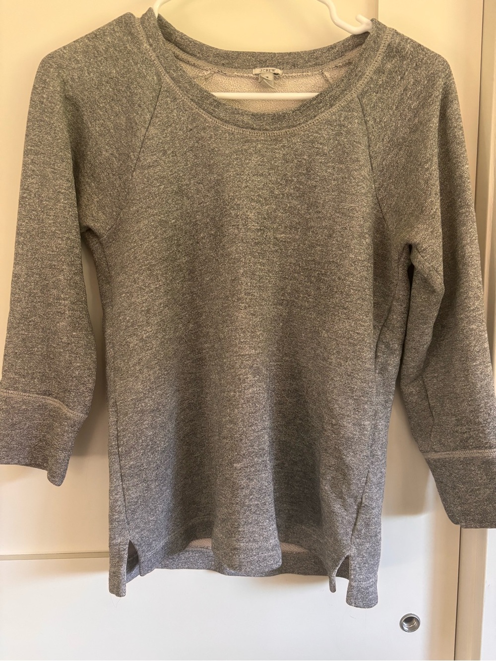 J. Crew Gray Women's Lightweight Crewneck Sweater